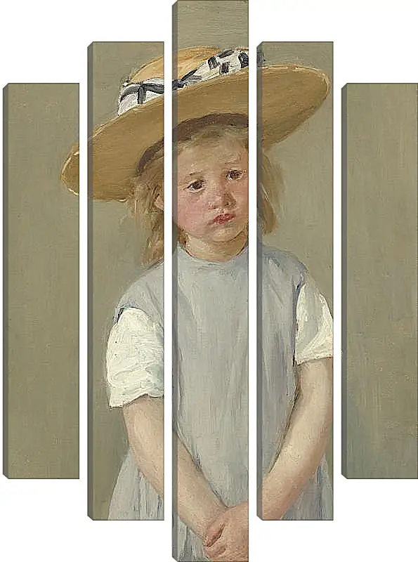 Модульная картина - Child in a Straw Hat. Кэссетт (Кассатт) Мэри Стивенсон