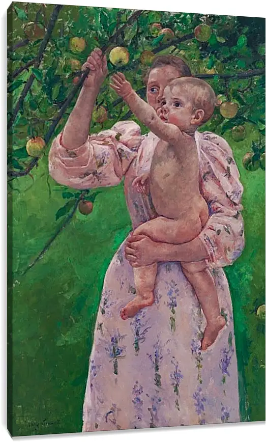 Постер и плакат - Child Picking a Fruit. Кэссетт (Кассатт) Мэри Стивенсон