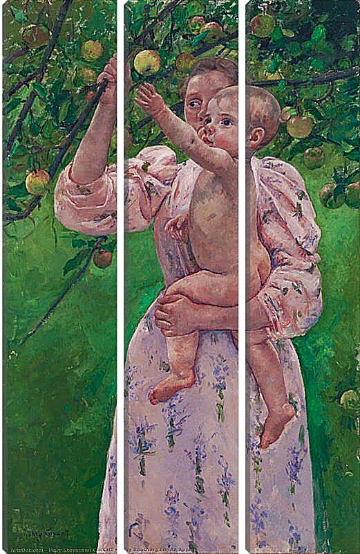 Модульная картина - Child Picking a Fruit. Кэссетт (Кассатт) Мэри Стивенсон