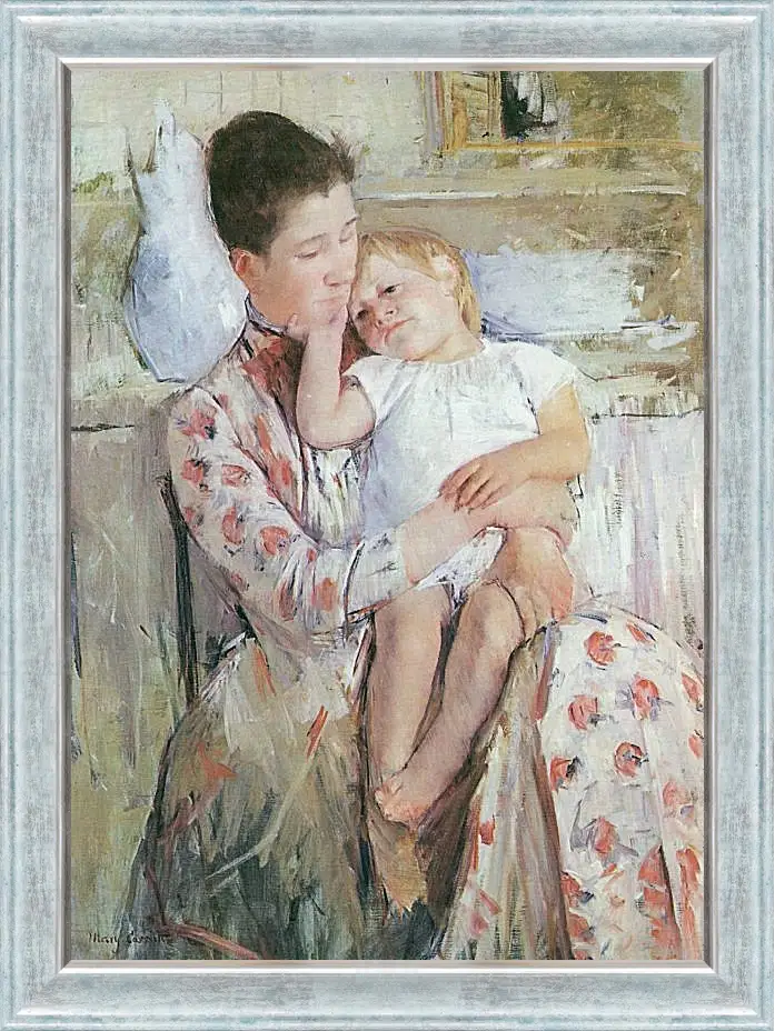 Картина в раме - Emmie and Her Child. Кэссетт (Кассатт) Мэри Стивенсон