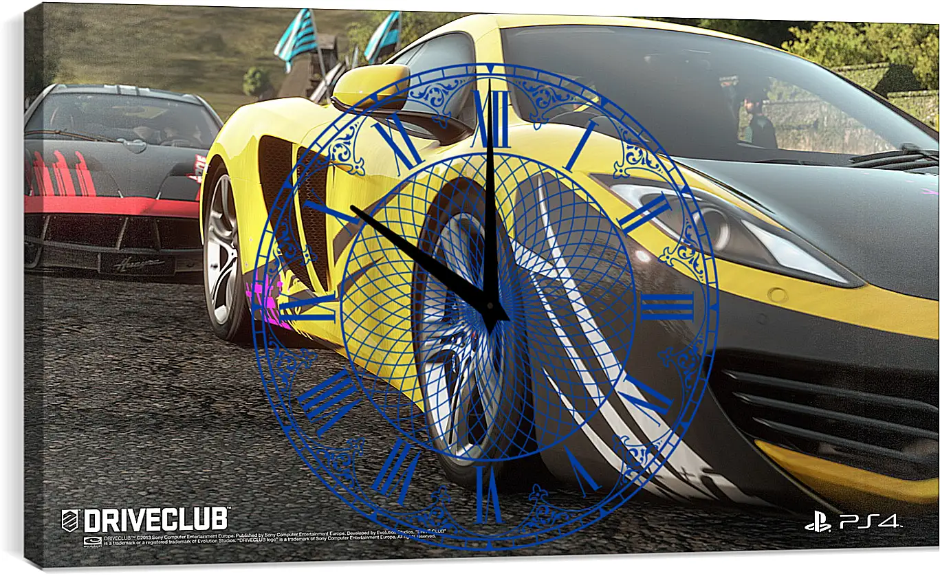 Часы картина - Driveclub
