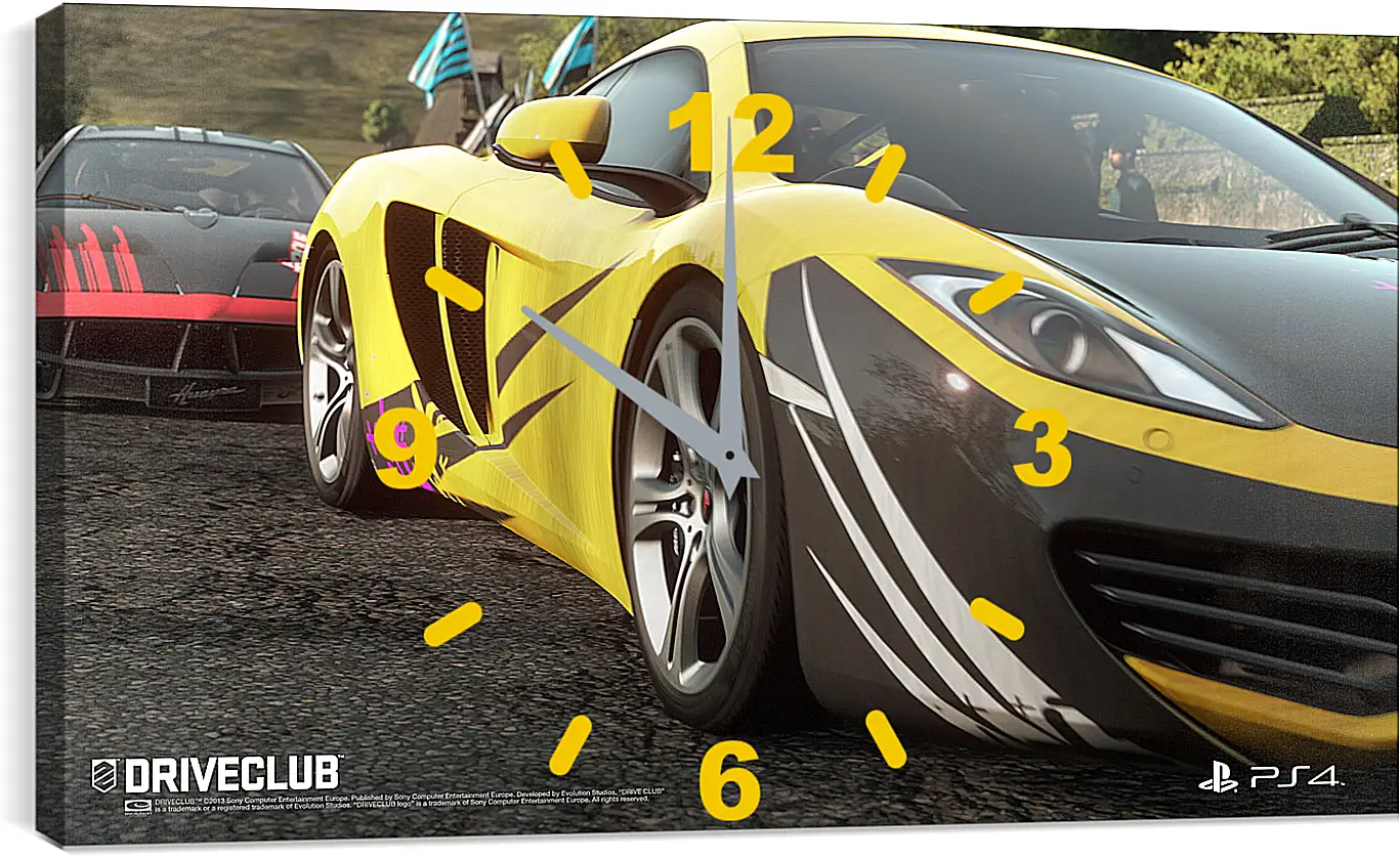 Часы картина - Driveclub

