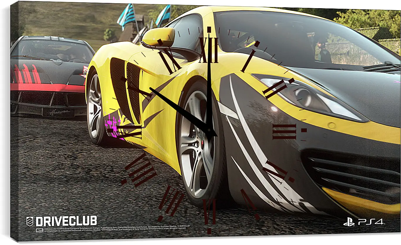 Часы картина - Driveclub
