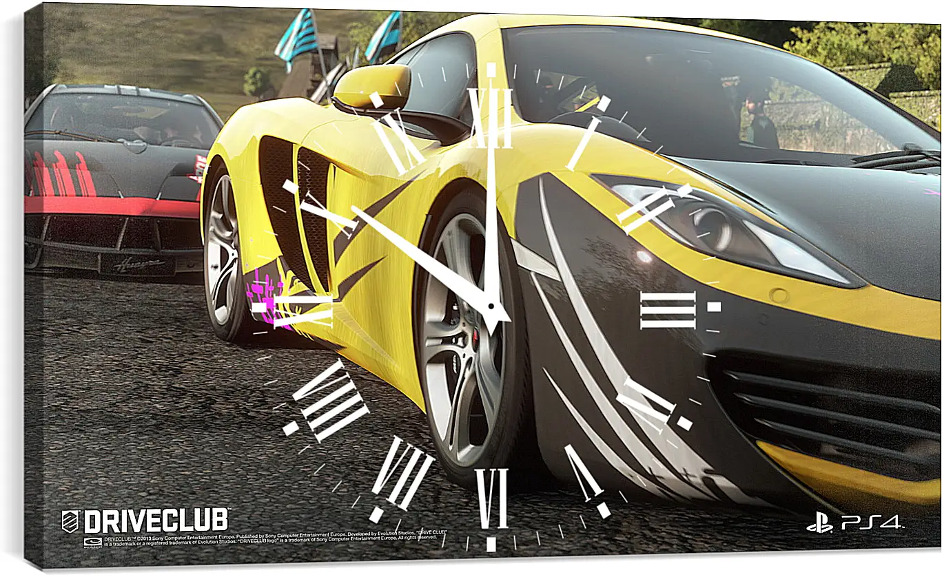 Часы картина - Driveclub
