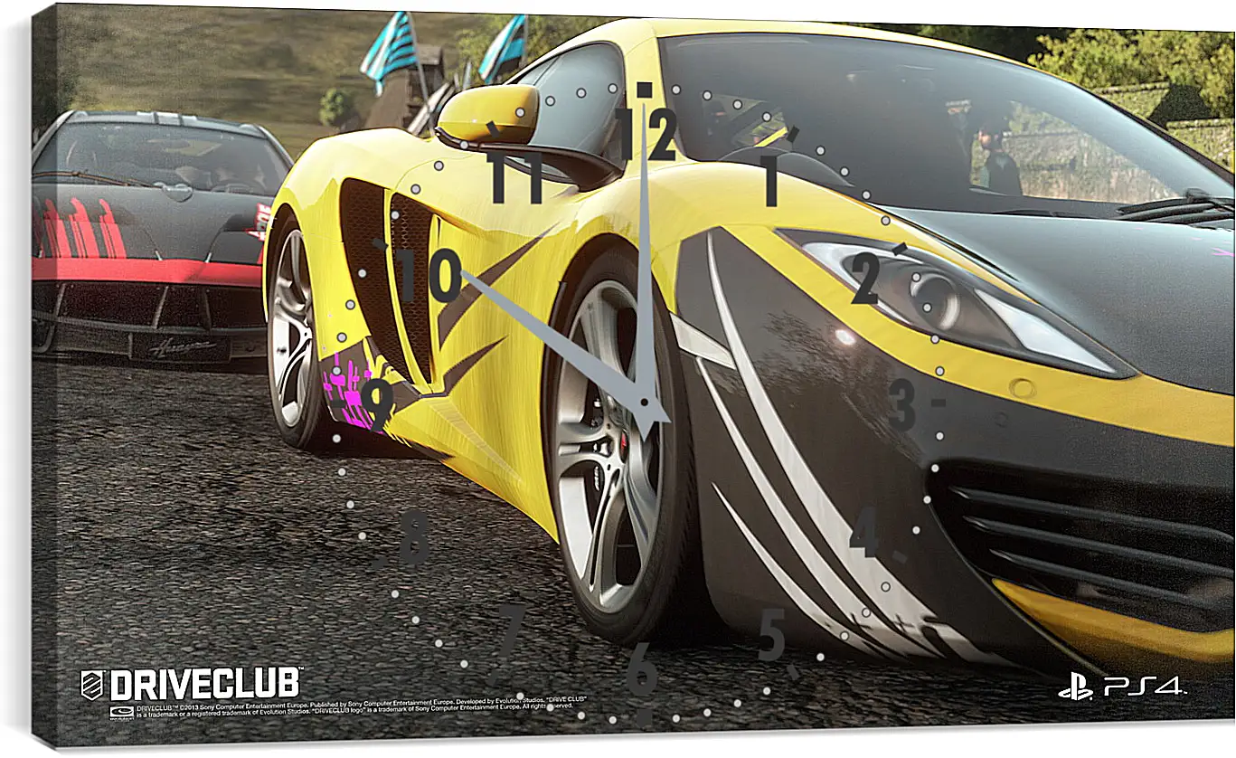 Часы картина - Driveclub
