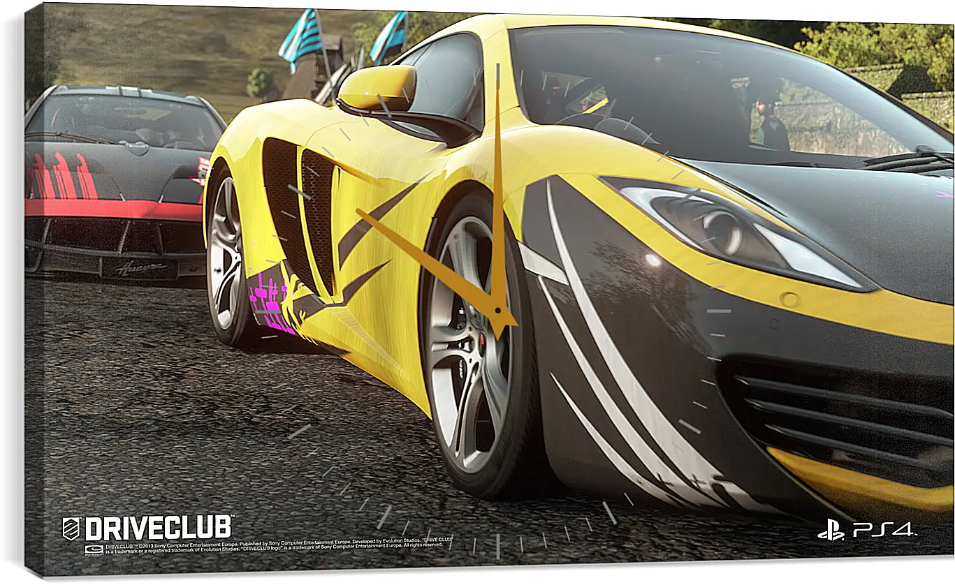 Часы картина - Driveclub
