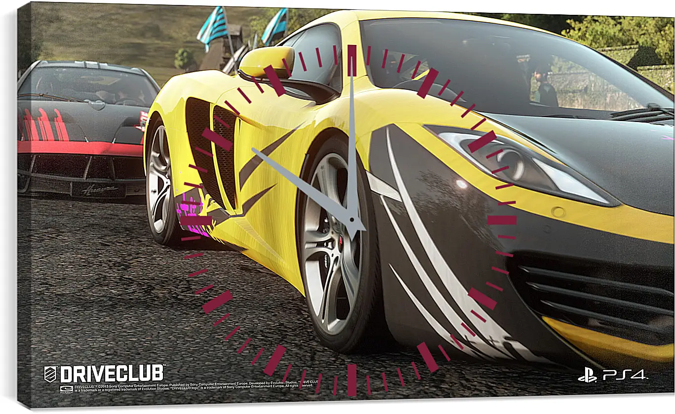 Часы картина - Driveclub
