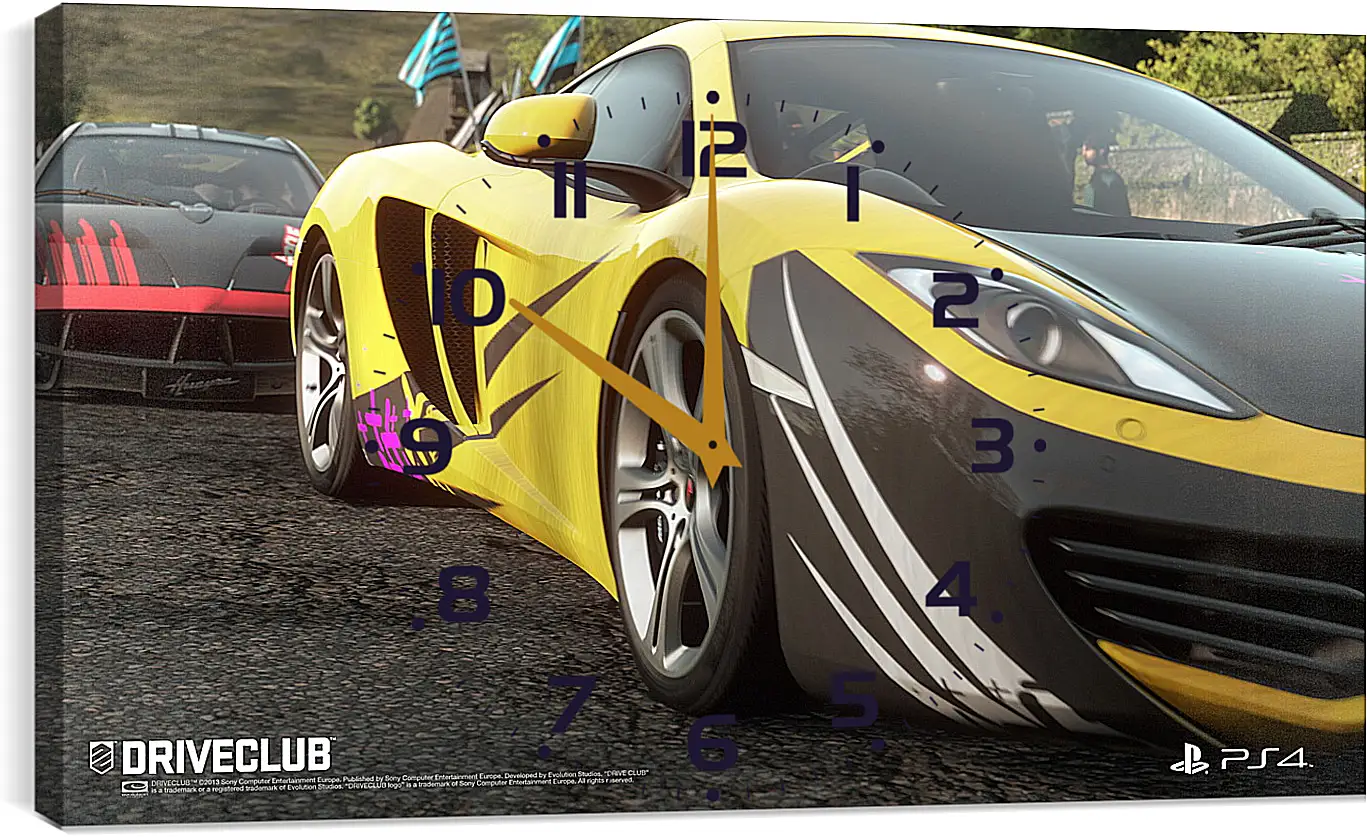 Часы картина - Driveclub
