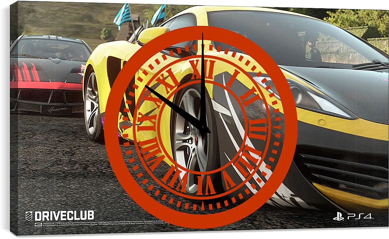 Часы картина - Driveclub
