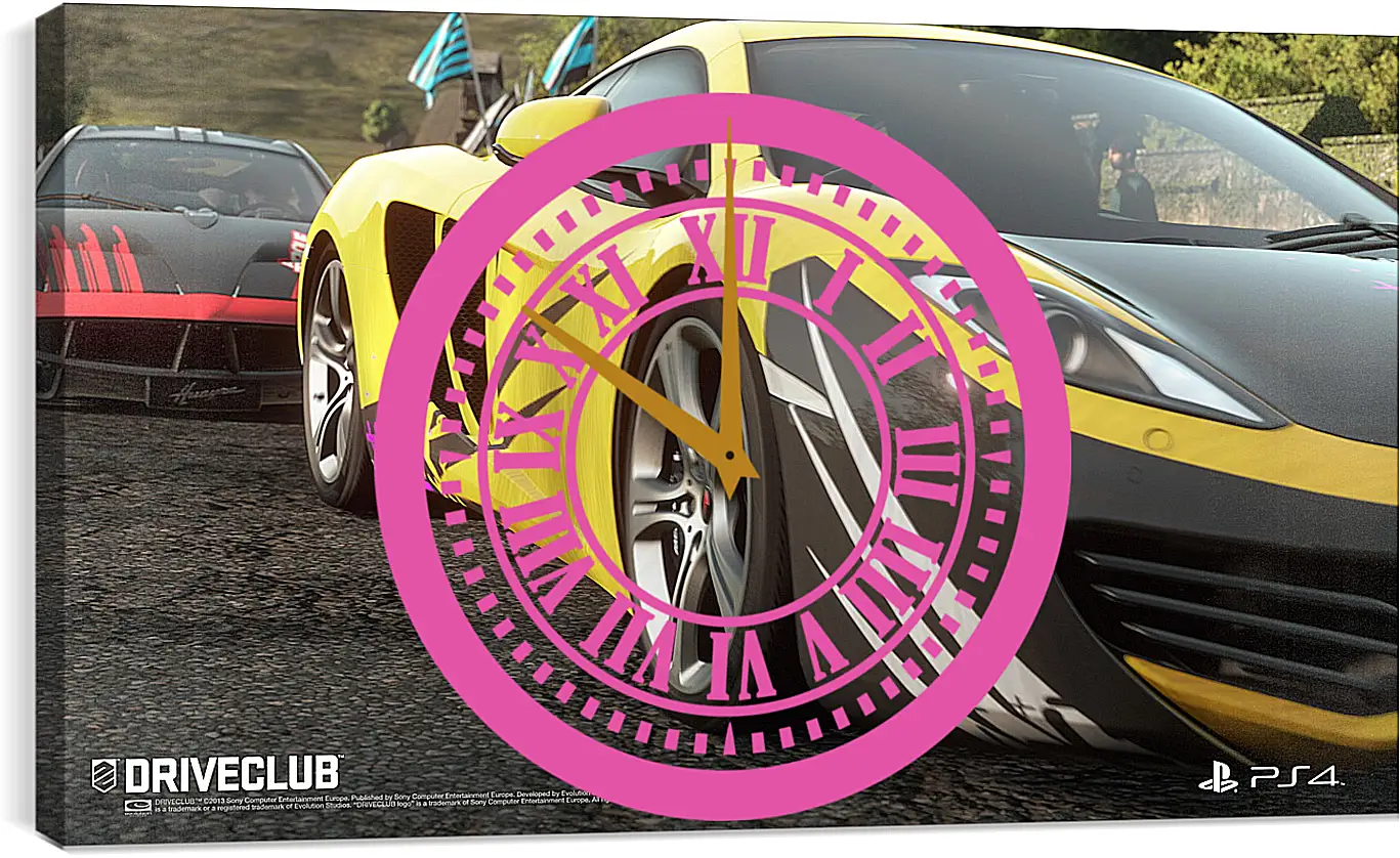 Часы картина - Driveclub
