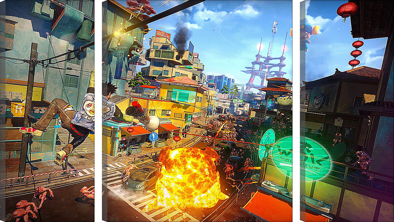 Модульная картина - Sunset Overdrive
