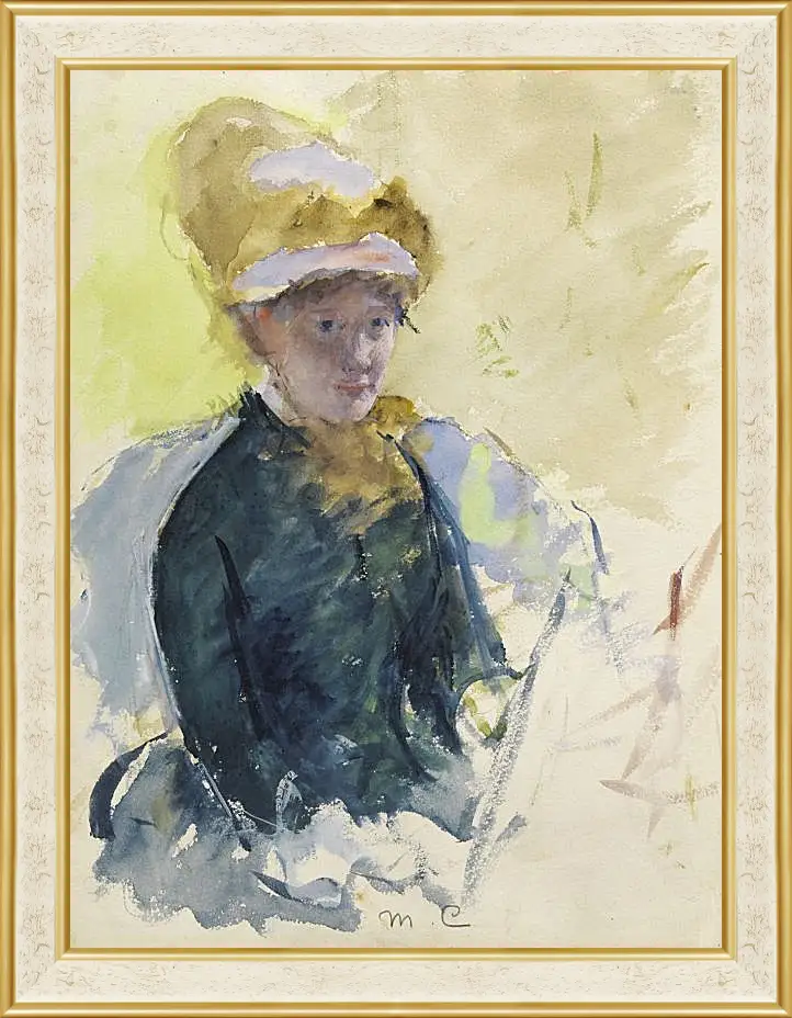 Картина в раме - Self Portrait. Кэссетт (Кассатт) Мэри Стивенсон
