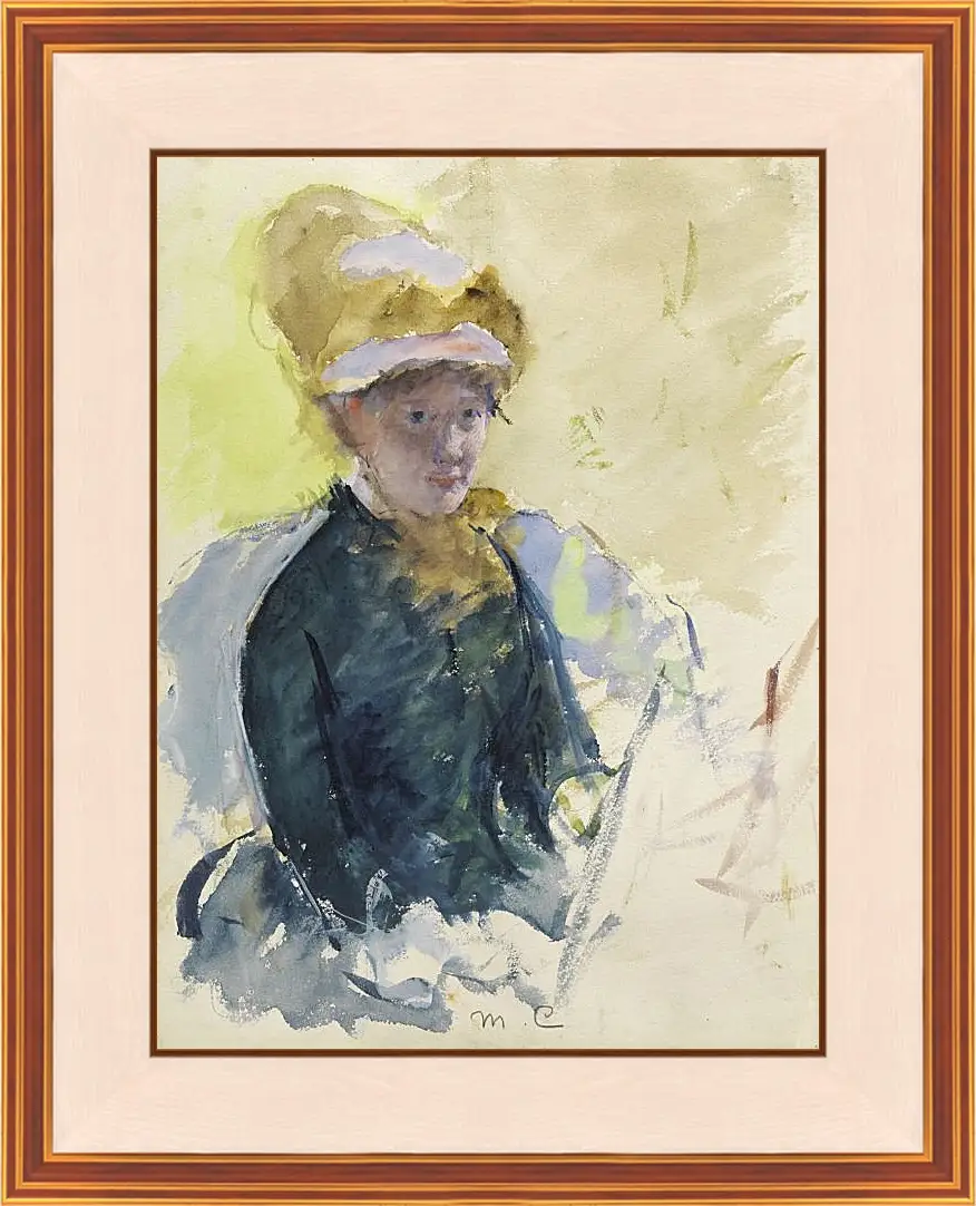 Картина в раме - Self Portrait. Кэссетт (Кассатт) Мэри Стивенсон
