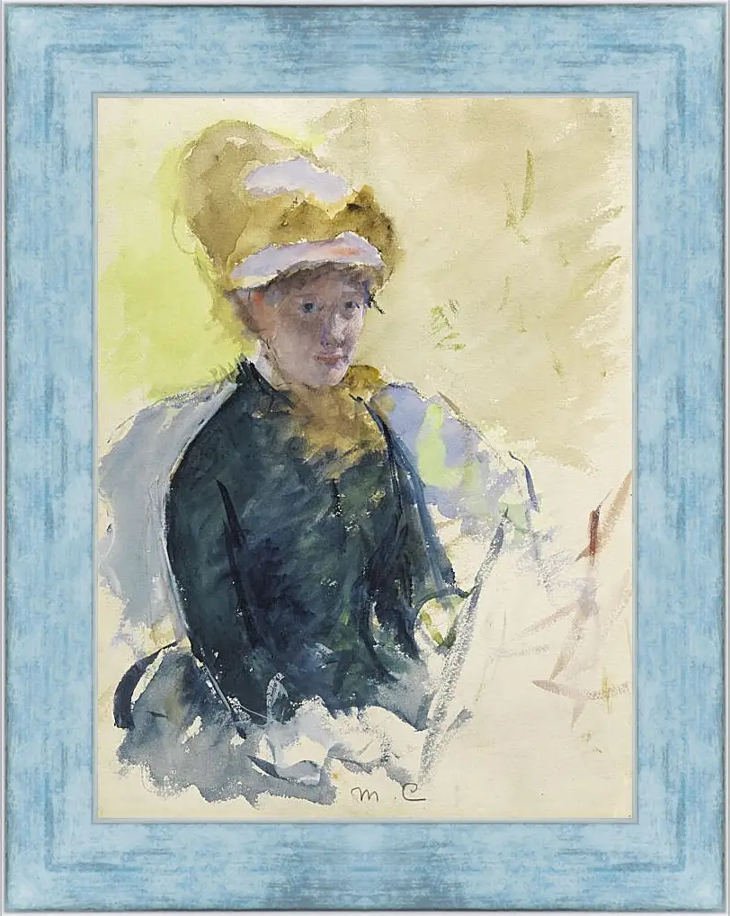 Картина в раме - Self Portrait. Кэссетт (Кассатт) Мэри Стивенсон
