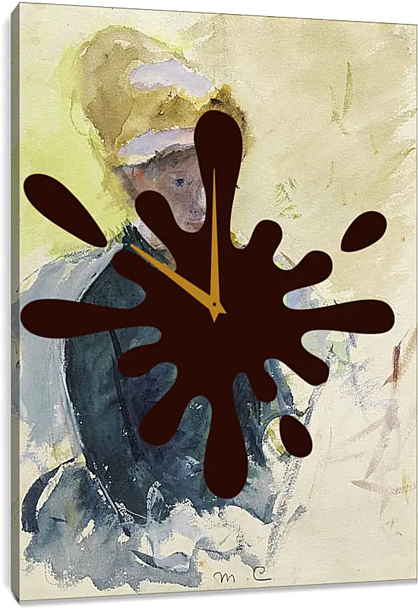 Часы картина - Self Portrait. Кэссетт (Кассатт) Мэри Стивенсон