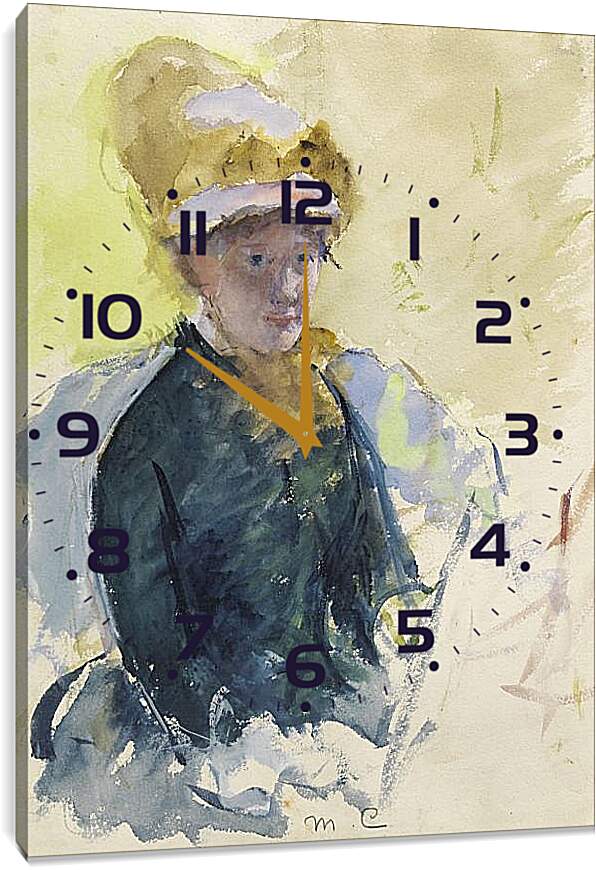 Часы картина - Self Portrait. Кэссетт (Кассатт) Мэри Стивенсон