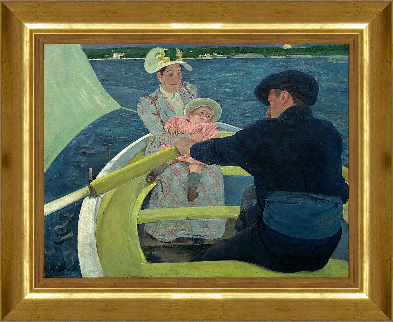 Картина в раме - The Boating Party. Кэссетт (Кассатт) Мэри Стивенсон