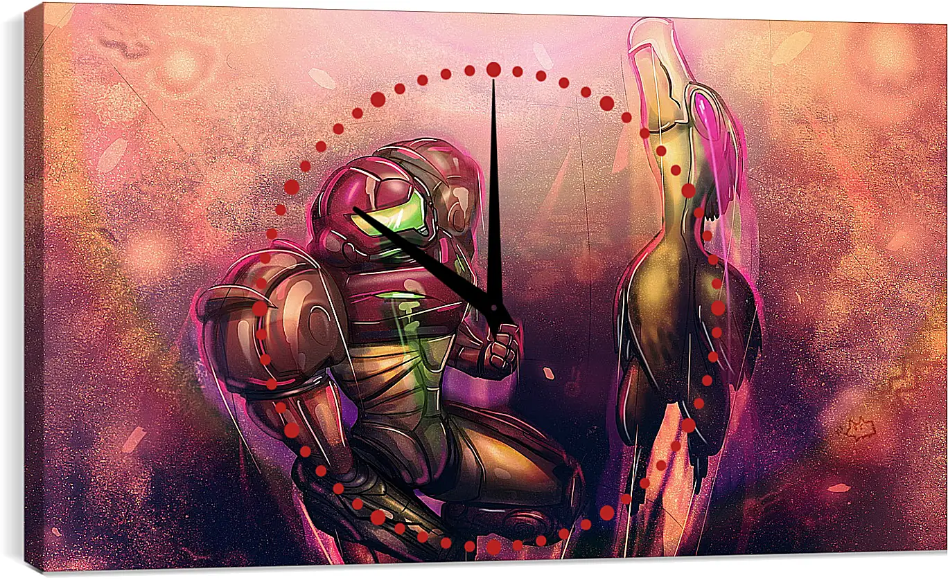 Часы картина - Metroid

