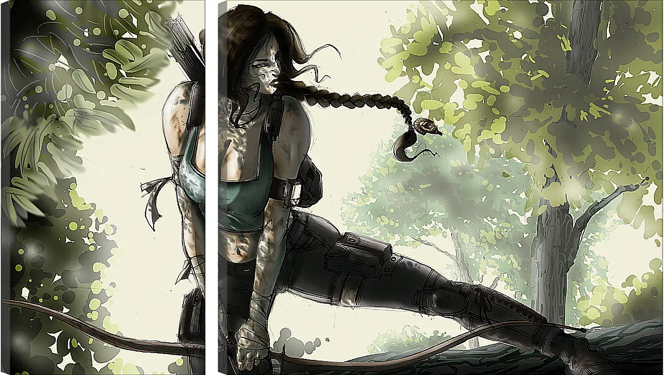 Модульная картина - Tomb Raider