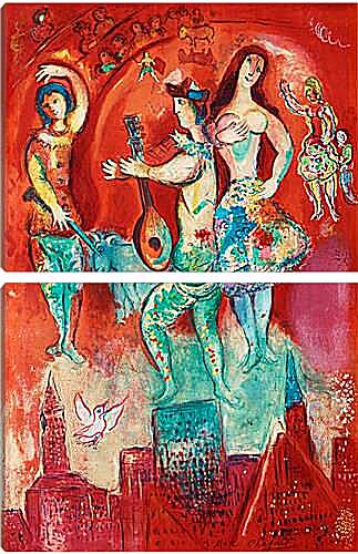 Модульная картина - Carmen. (Кармен) Марк Шагал