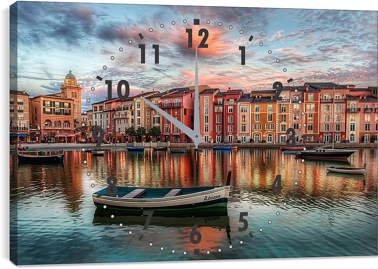 Часы картина - Вечер Венеции