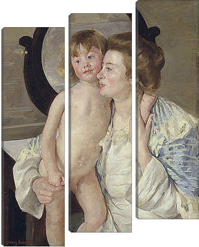 Модульная картина - Мать и дитя (Овальное зеркало). Кэссетт (Кассатт) Мэри Стивенсон