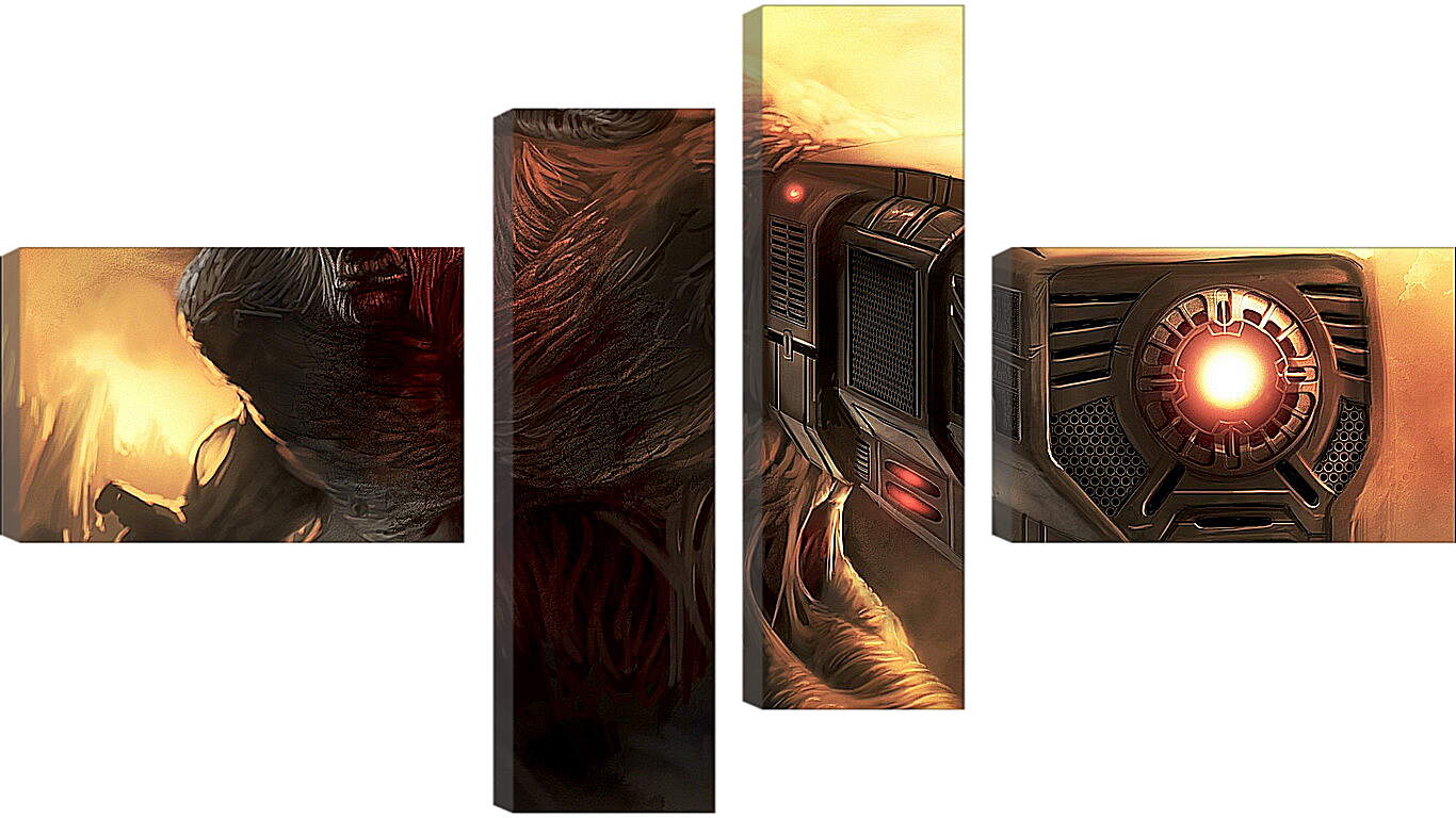 Модульная картина - Doom 3
