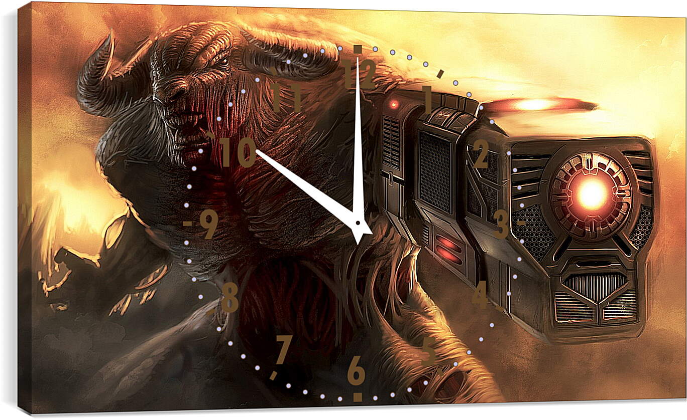 Часы картина - Doom 3
