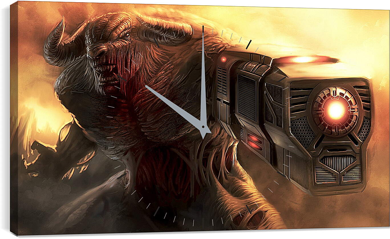 Часы картина - Doom 3
