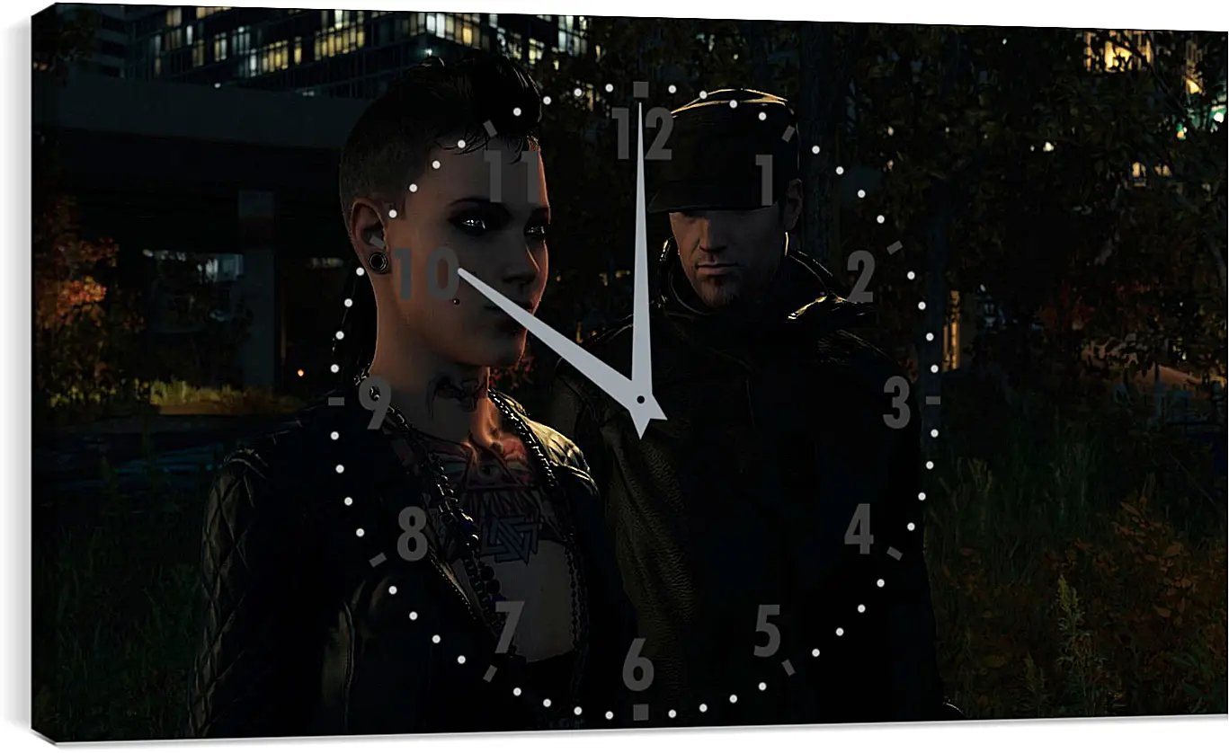 Часы картина - Watch Dogs