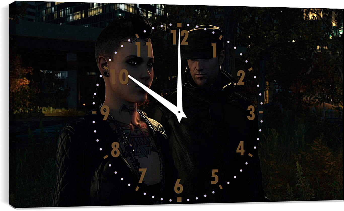 Часы картина - Watch Dogs