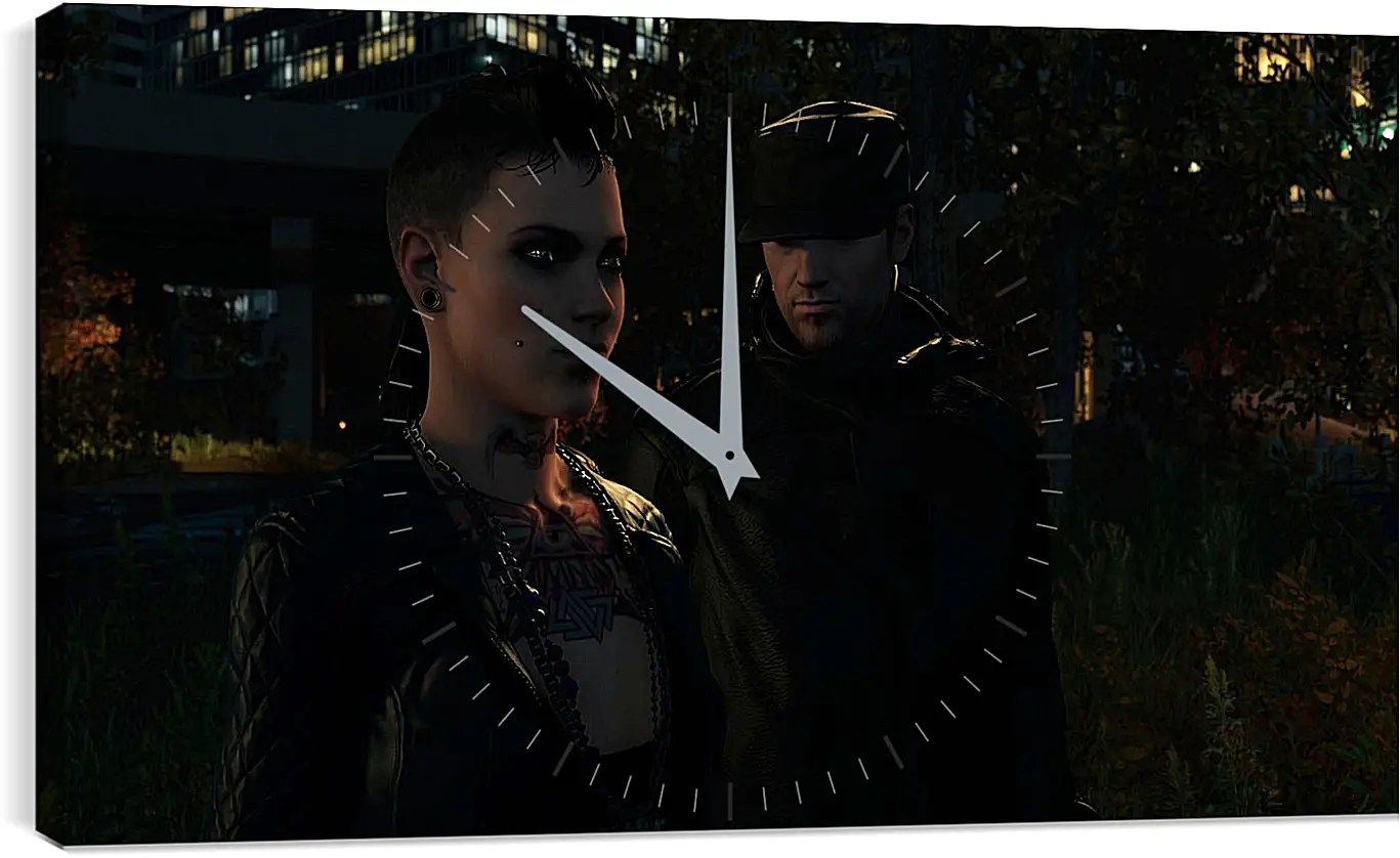 Часы картина - Watch Dogs