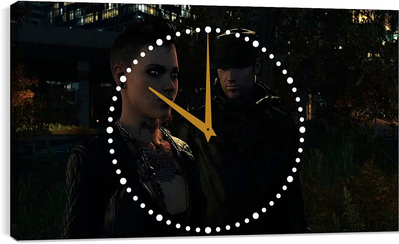 Часы картина - Watch Dogs