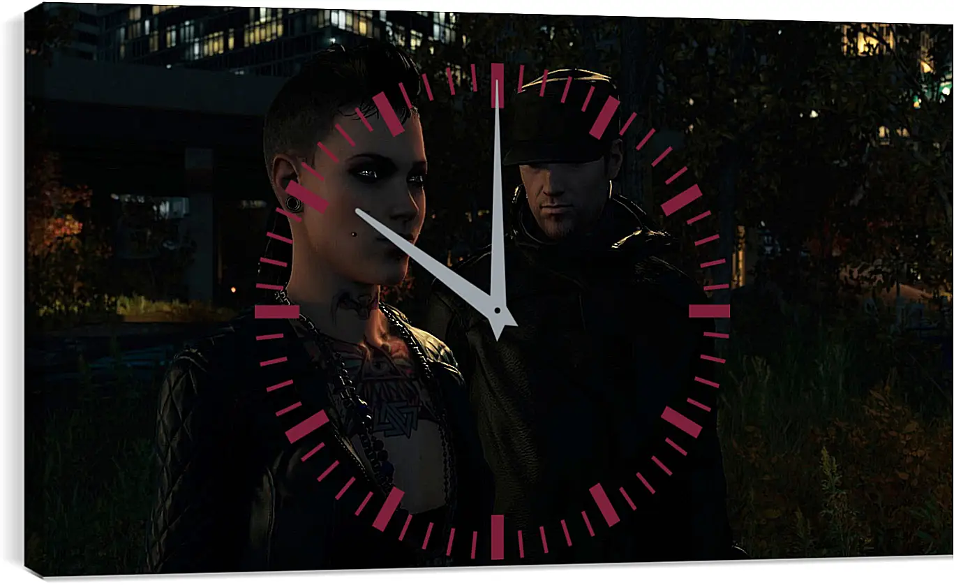 Часы картина - Watch Dogs