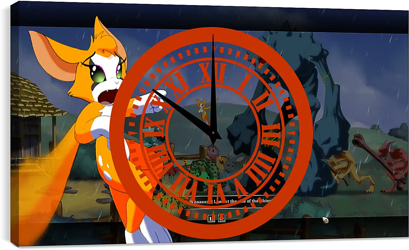 Часы картина - Dust: An Elysian Tail
