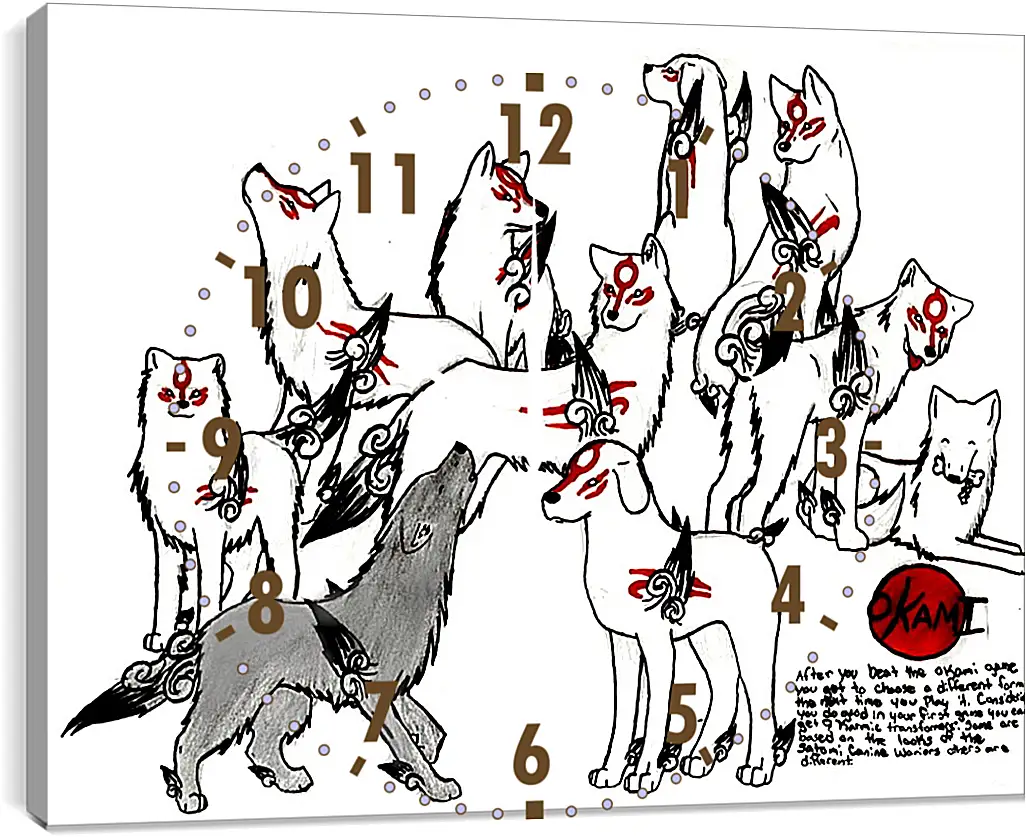 Часы картина - Ōkami
