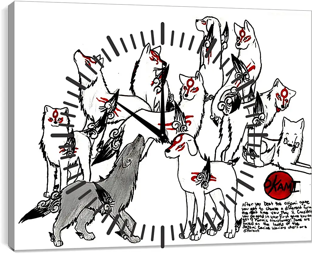 Часы картина - Ōkami
