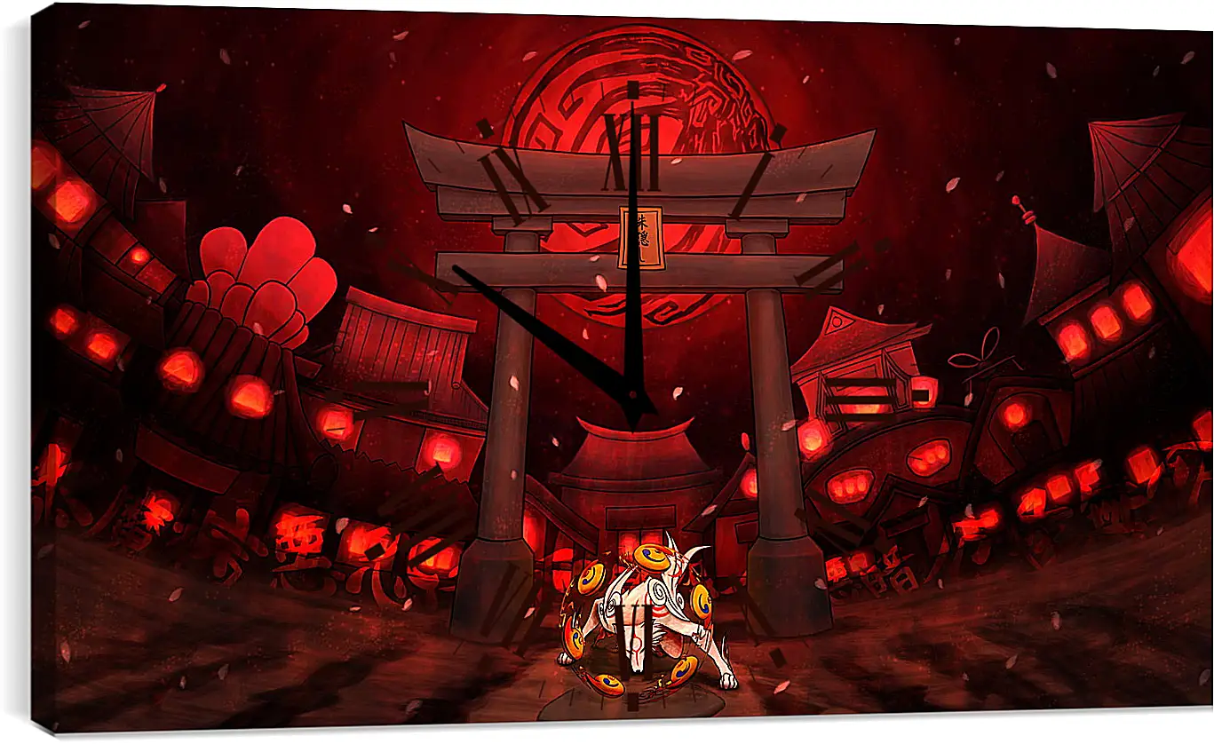 Часы картина - Ōkami
