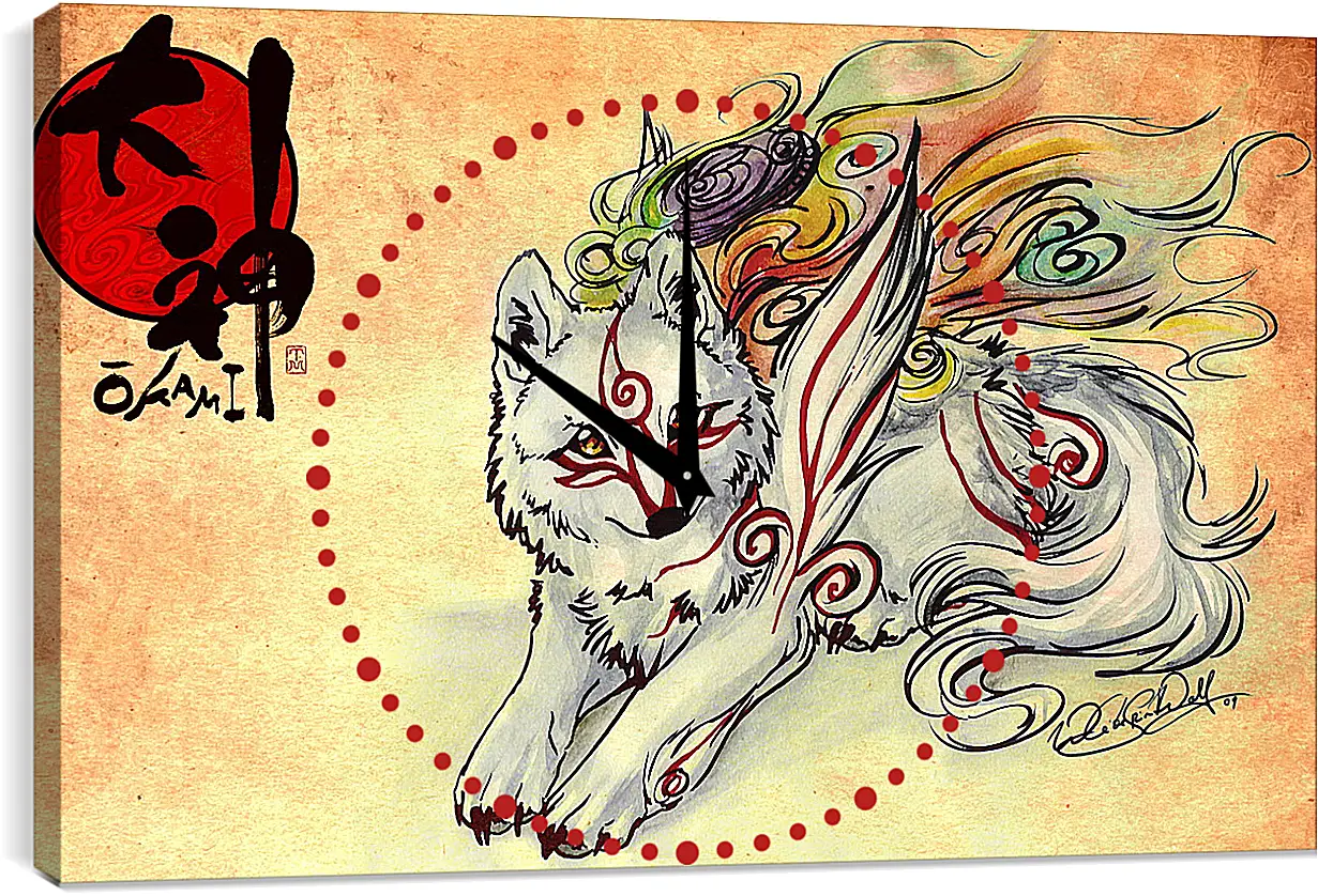 Часы картина - Ōkami
