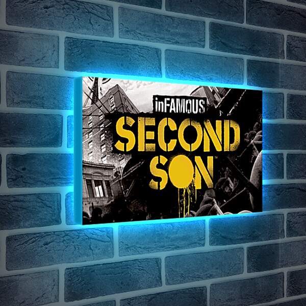 Лайтбокс световая панель - InFamous: Second Son
