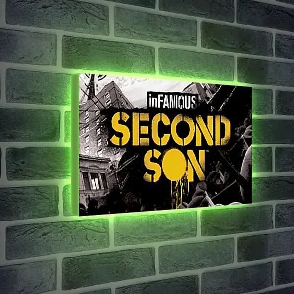 Лайтбокс световая панель - InFamous: Second Son
