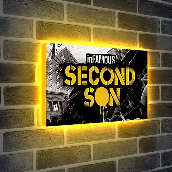 Лайтбокс световая панель - InFamous: Second Son
