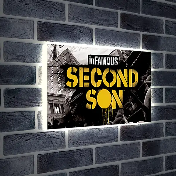 Лайтбокс световая панель - InFamous: Second Son
