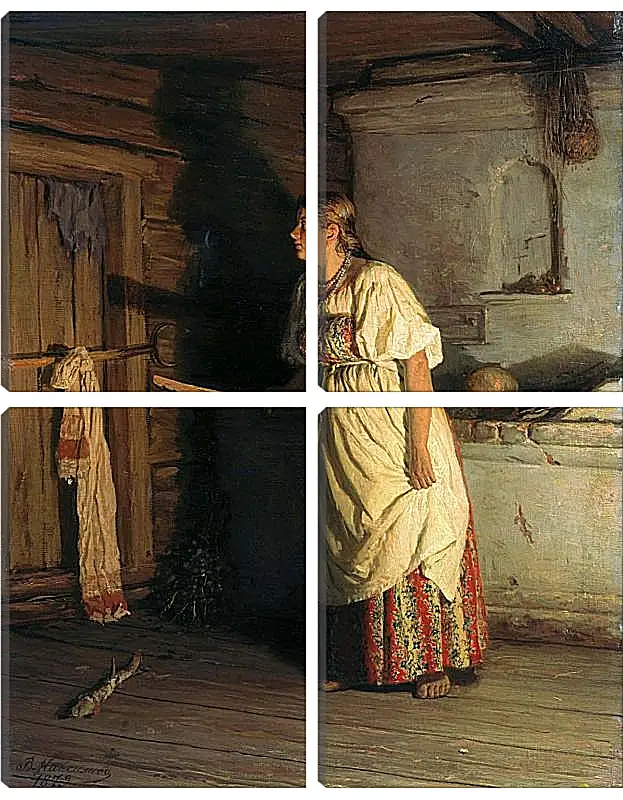 Модульная картина - Кто там? Максимов Василий Максимович
