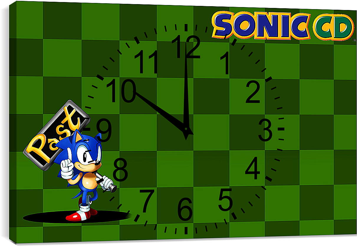 Часы картина - Sonic CD
