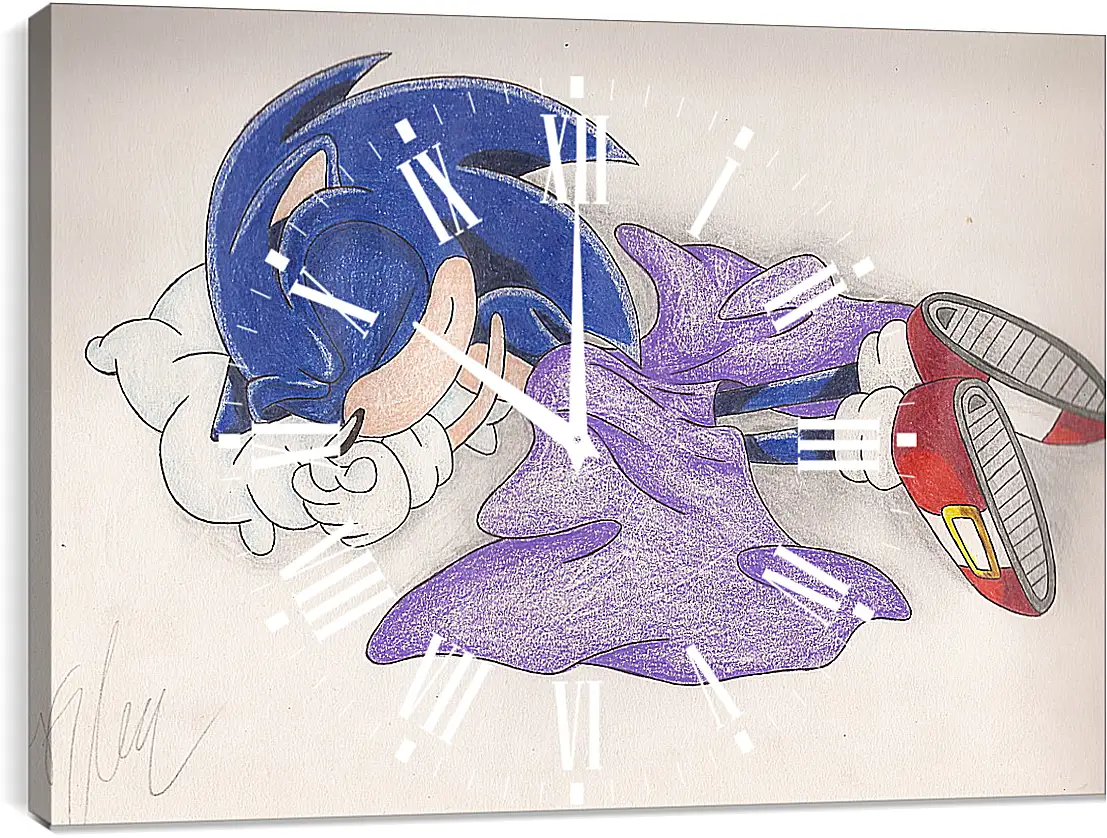 Часы картина - Sonic The Hedgehog
