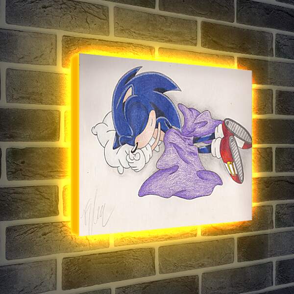 Лайтбокс световая панель - Sonic The Hedgehog
