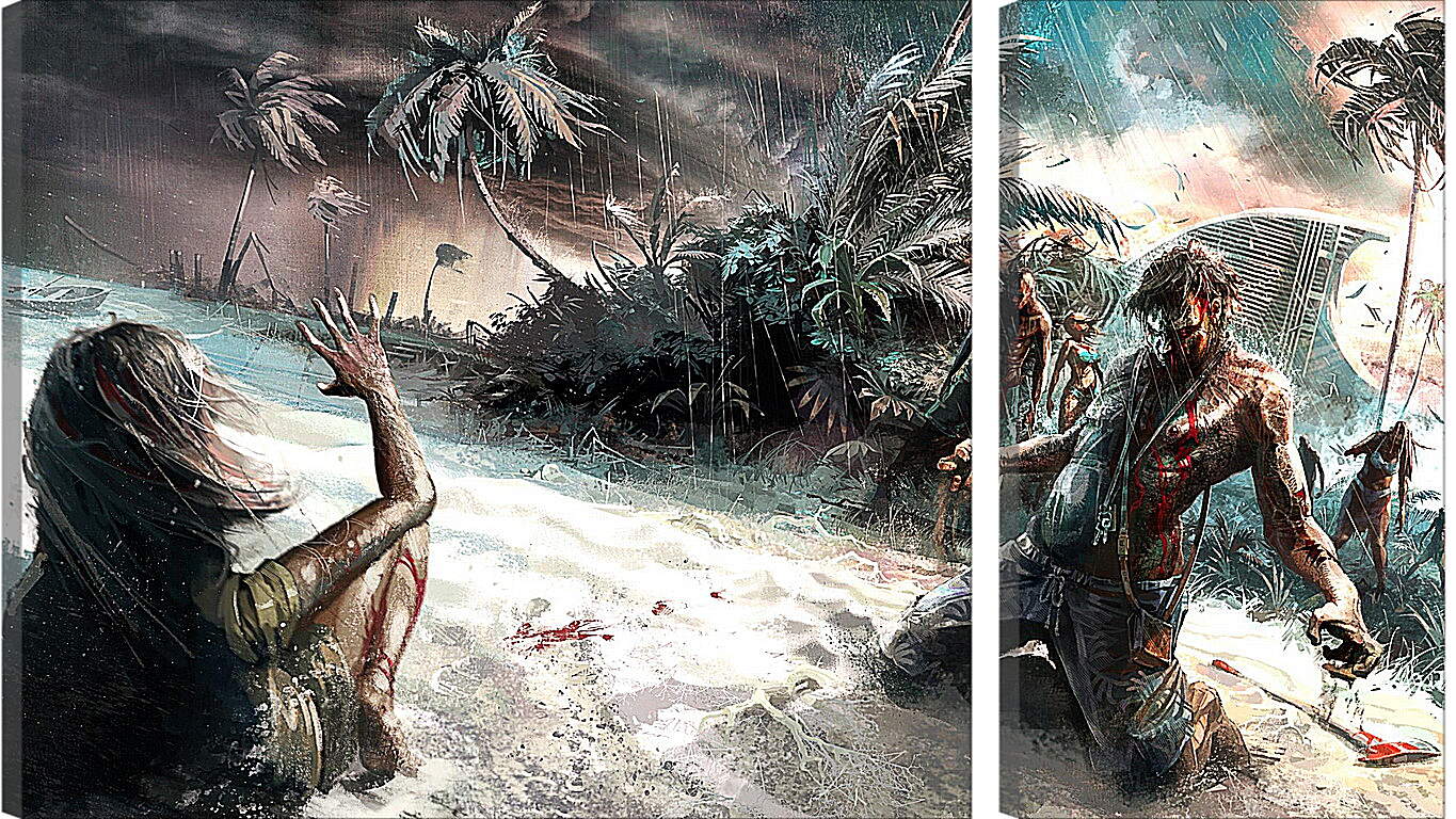 Модульная картина - Dead Island
