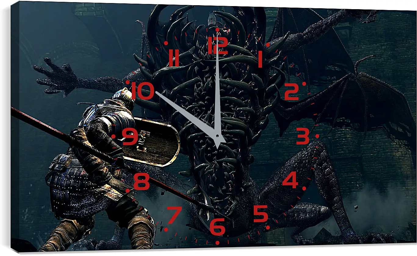 Часы картина - Dark Souls
