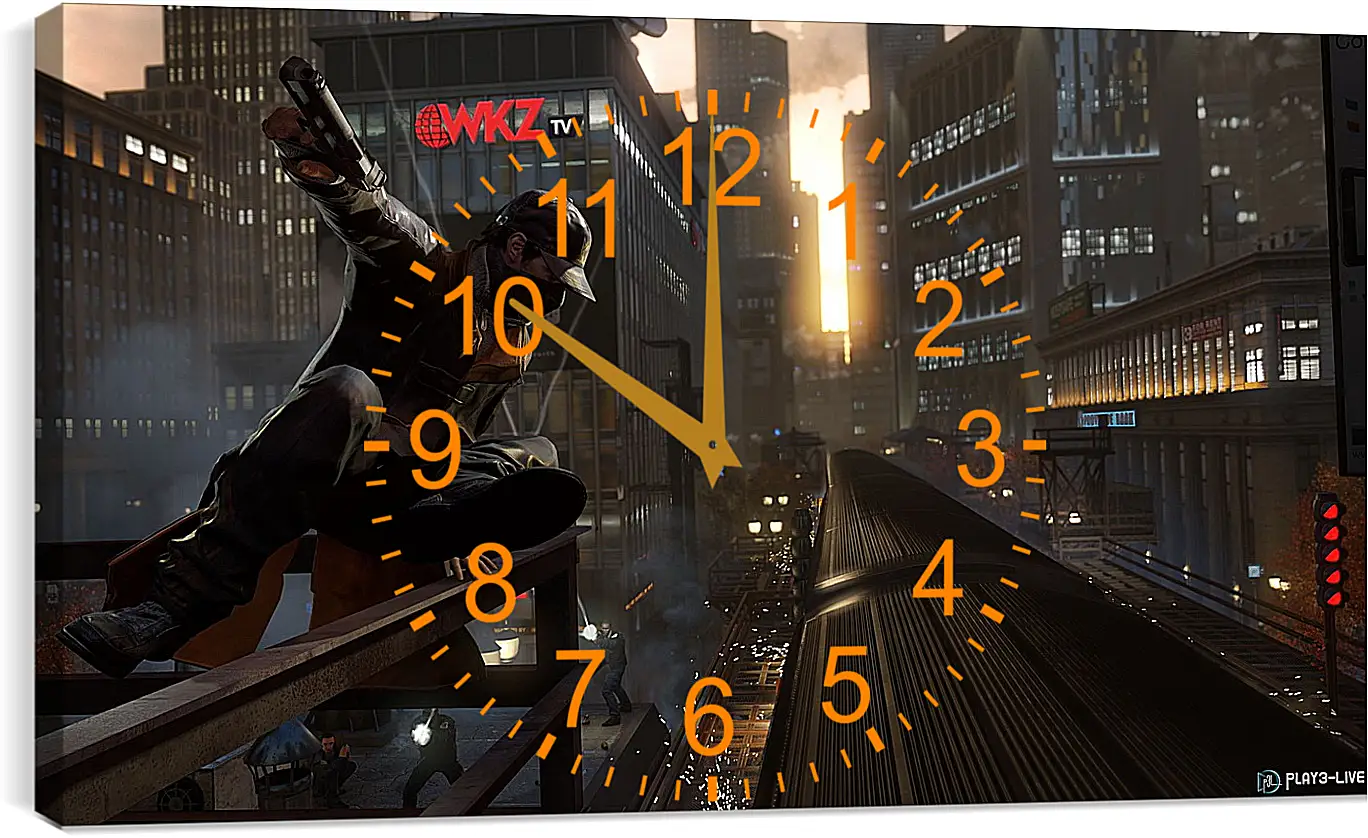 Часы картина - Watch Dogs